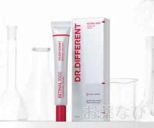 Dr.Different レチナール1000 シグネチャークリームサムネイル_パッケージと商品ビジュアル
